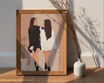 Aangepast digitaal portret | Portret illustratie