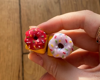 Simpson Donut Keycap - Handgemaakte Artisan Hars Keycap, Donut Mechanische Toetsenbordtoets, Aangepast Gamer Toetsenbord Cadeau, Unieke Bureaudecoratie