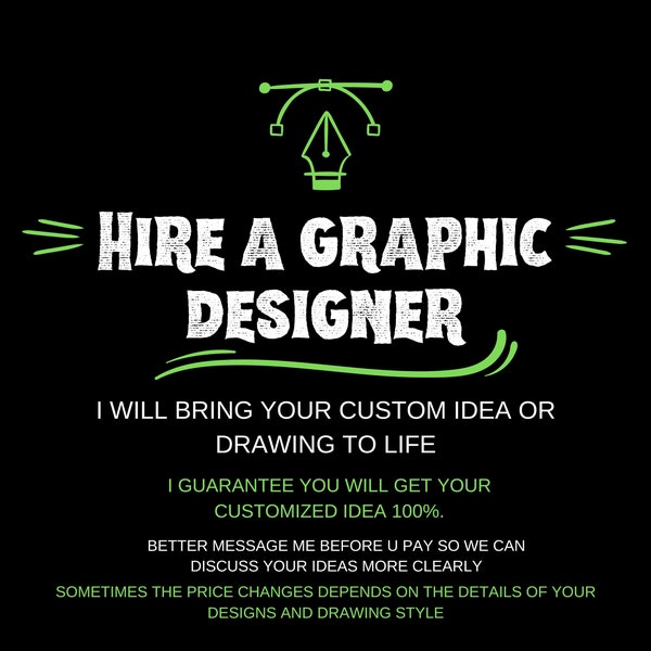 Hire a Graphic Designer - Graphic Design Service  - Custom Graphics - Custom Logos- Custom Posters- Custom Images- Custom carton logo design