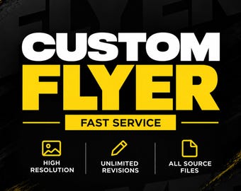 Custom Business Flyer Designer - Custom poster - Custom menu