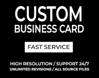 Professional Business Card Design (Digital File)