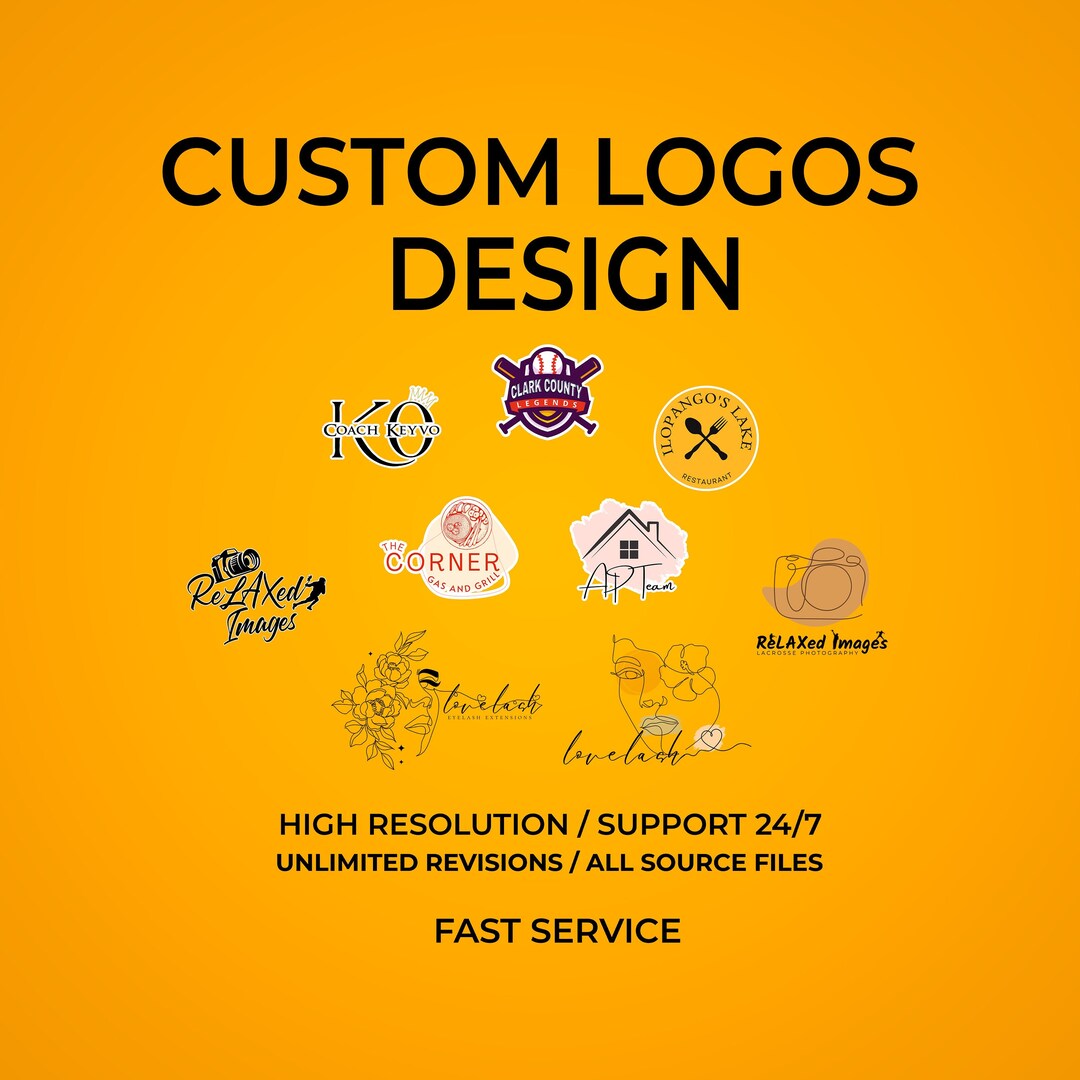 Logo Design Logo Design Custom Custom Logo Design Graphic Etsy