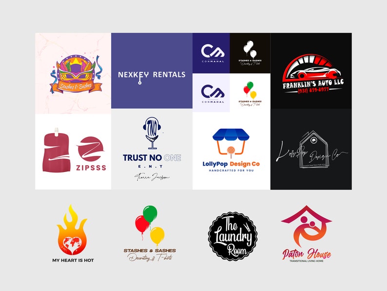 5 Professional Logo Designs: Brand Identity (digital File) - Etsy