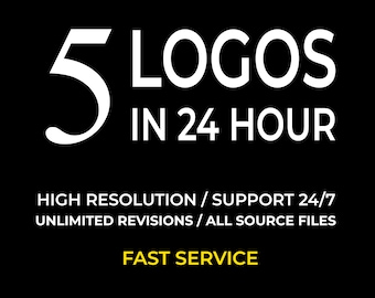 Custom Modern Logo Design: Professional Graphic Design (Digital File)