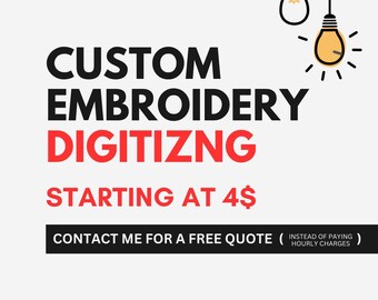 Custom Embroidery Digitizing Service: Logo & Image Design