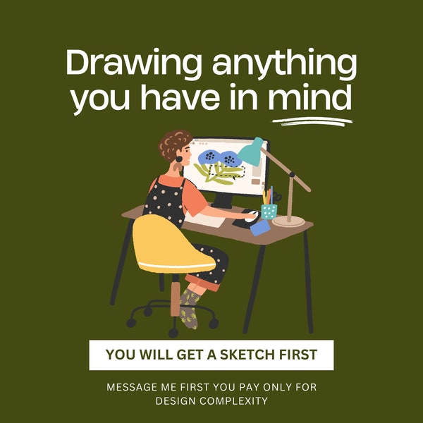 Custom Graphic Design Art Commission Etsy