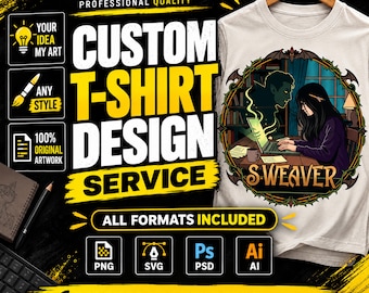 Custom DTF T-Shirt Design Service, Personalized hoodies and sweatshirts Design from Your Idea