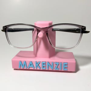 Glasses Stand, Personalized Glasses Holder, Custom Bedside Eyeglasses Stand