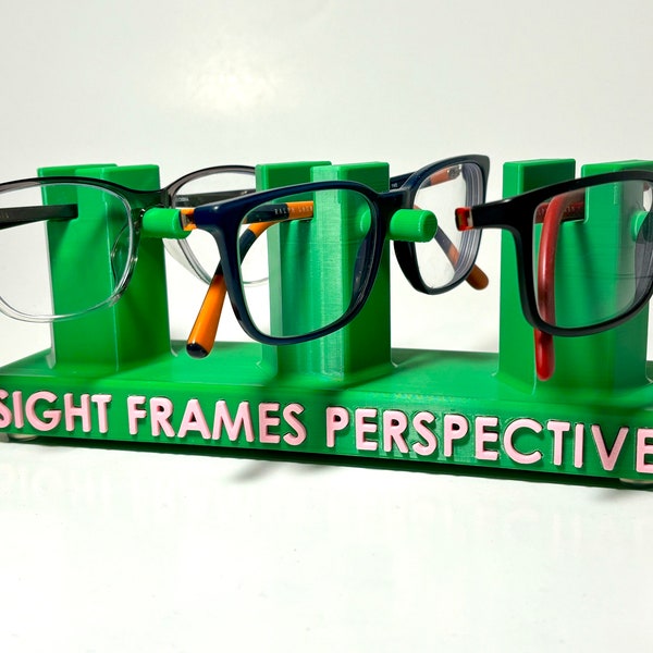 Glasses holder, Personalized Triple Glasses holder, Glasses Stand, Multiple Eyeglasses stand, Triple Glasses Holder, multiple glasses holder