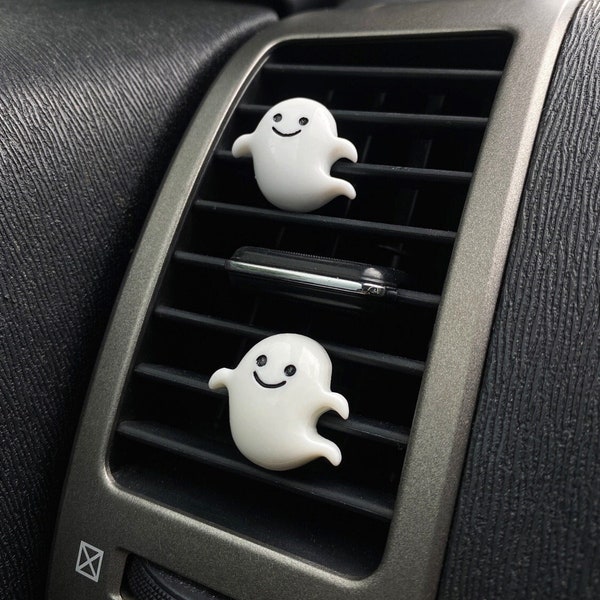 Ghost Vent Clip - Halloween Car Decor - Ghost Car Charm - Fall Decor - Spooky Car Accessories