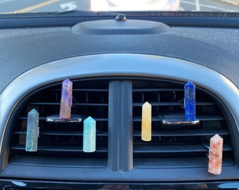 Crystal Point Car Charms - Crystal Towers - Crystal Car Decor - Air Vent Clips - New Driver Gift - Car Accessories