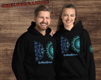 Geometric, Hippy, Mandala, UNISEX Hoodie,