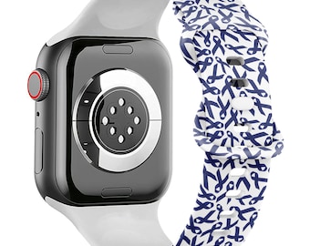 All Series - Apple Watch Band ( Colon Cancer Awareness Pattern ) Silicone Soft Sports Watch Band Strap Bracelet