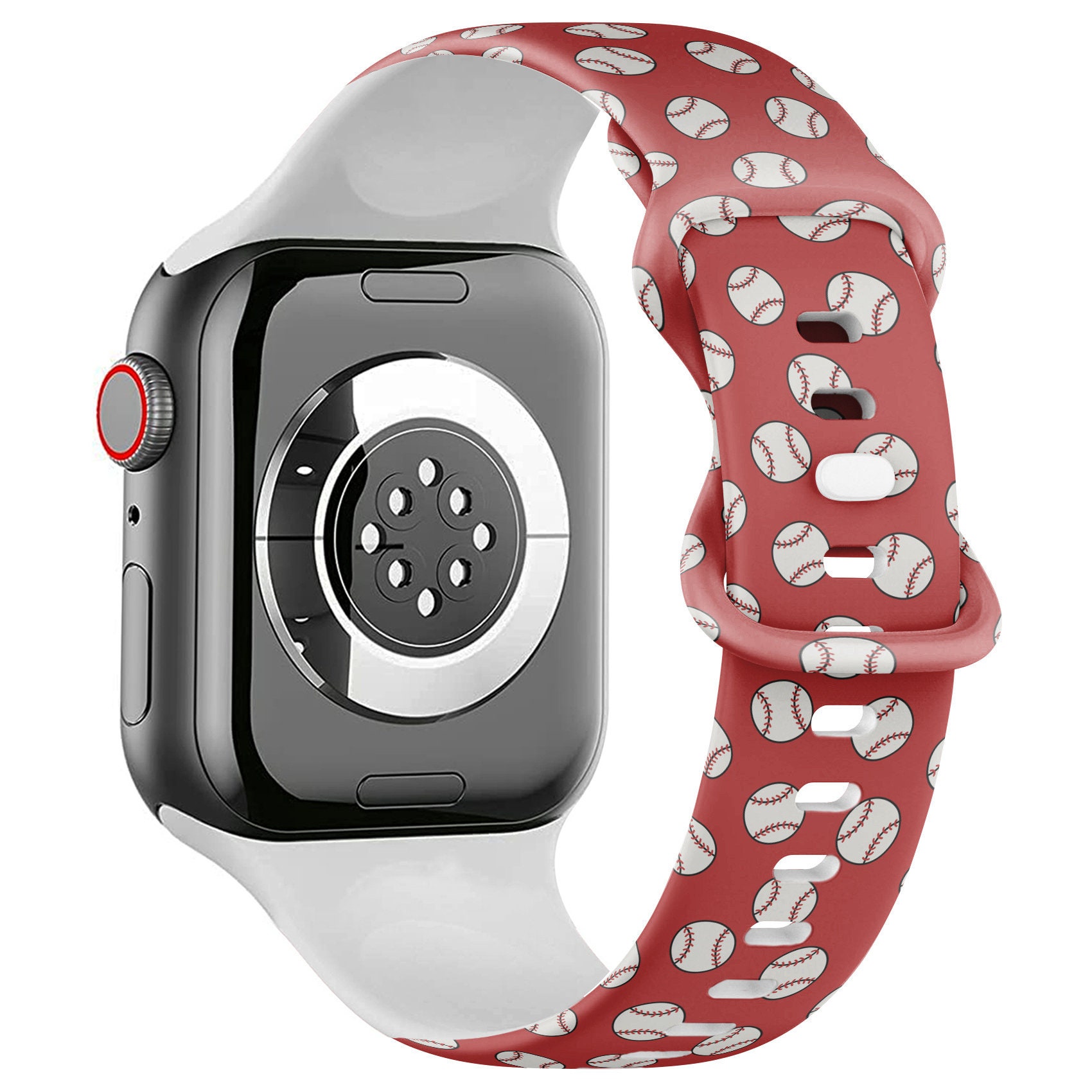 Alle Serien Apple-Uhrenarmband (Doodle Baseball Icon Print