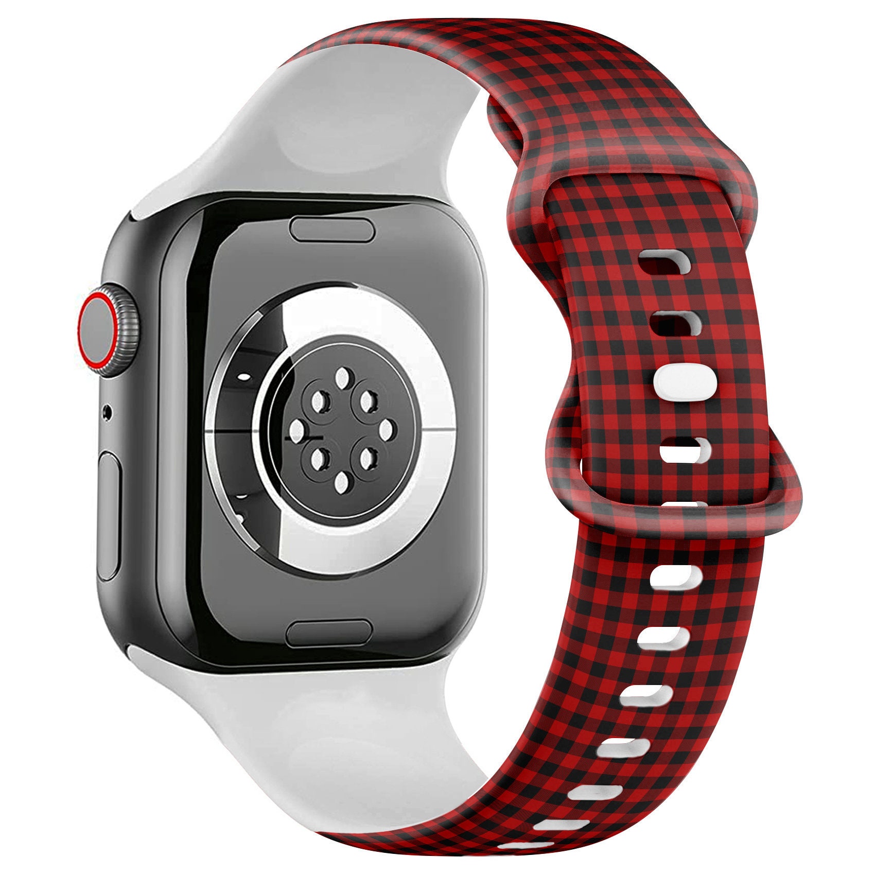 All Series - Apple Watch Band ( Red Lumberjack Plaid Alternating Print ...