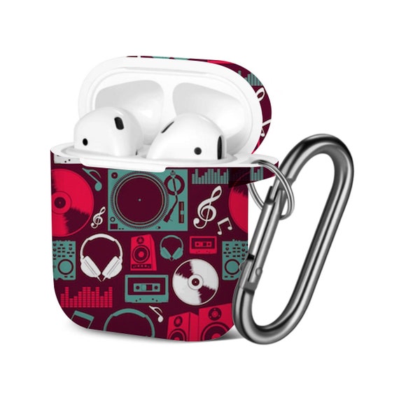 Airpods Case ( 1st / 2nd Gen ), Dj Music Print Pattern, TPU