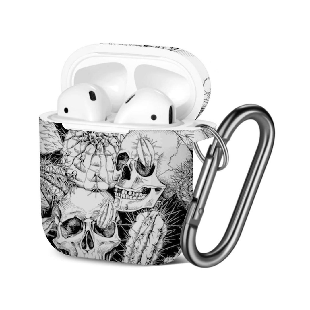 Airpods Case ( 1st / 2nd Gen ), Skull Different Print Pattern, TPU