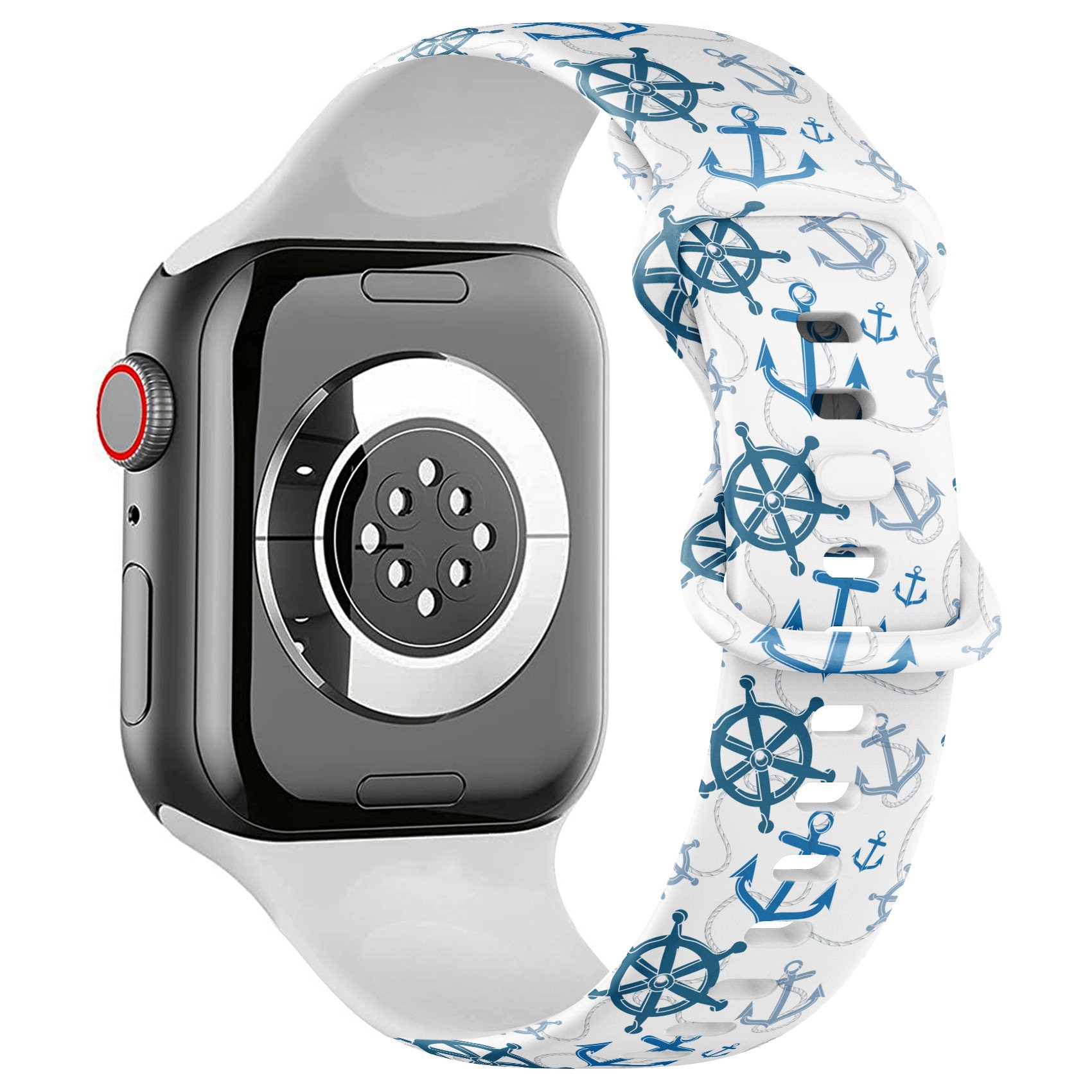 All Series - Apple Watch Band ( Cute Nautical Icon Print Pattern ) Silicone Soft Sports Watch Band Strap Bracelet