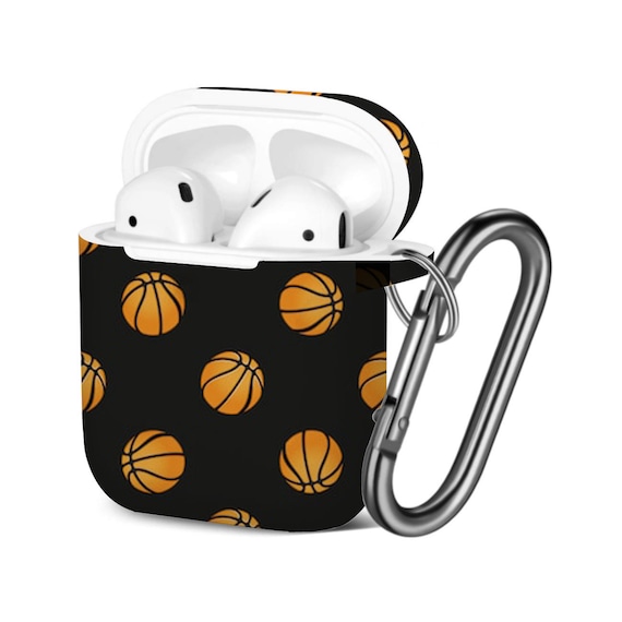 Airpods Case 1st 2nd Gen ), Basketballs Print Pattern, TPU
