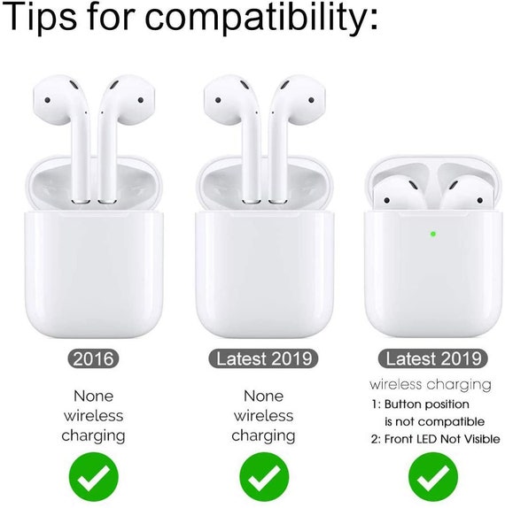 Funda AirPods 1ª / 2ª generación, patrón de impresión de fútbol de fútbol,  cubierta de protección de TPU con llavero. -  México