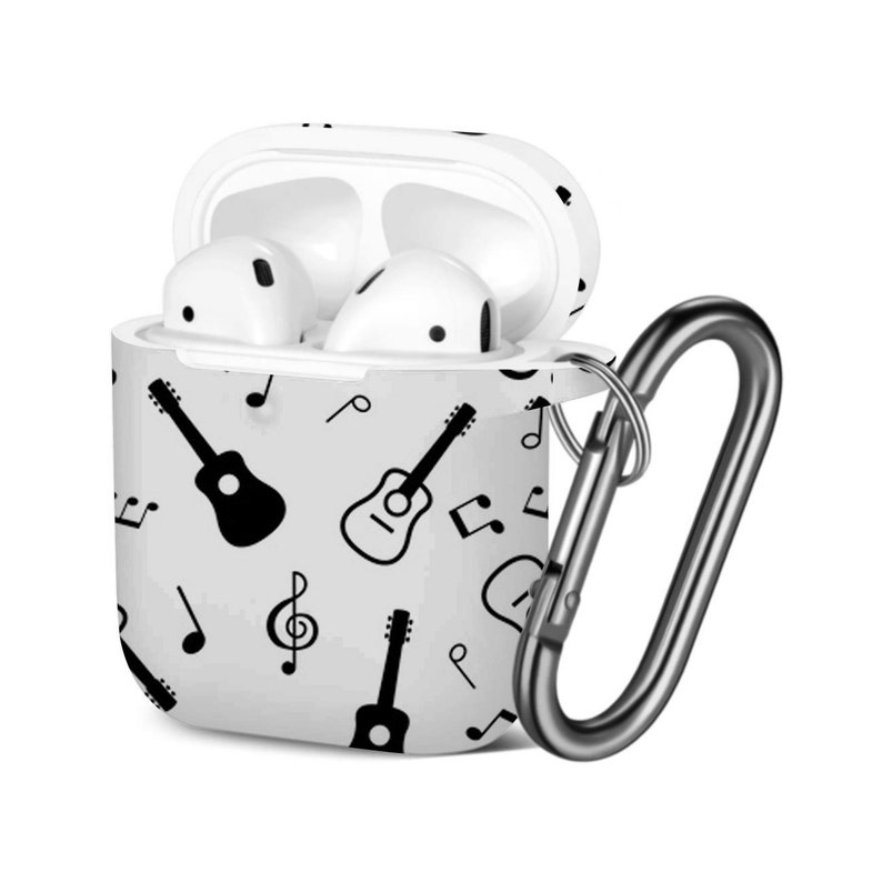 Airpods Case 1st / 2nd Gen Guitars Musical Print Pattern Etsy