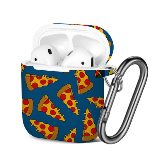 Airpods Case 1st 2nd Gen ), Pizza Doodle Print Pattern, TPU