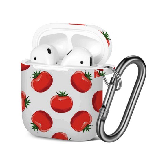 Airpods Case 1st 2nd Gen ), Tomatoes Flat Print Pattern, TPU
