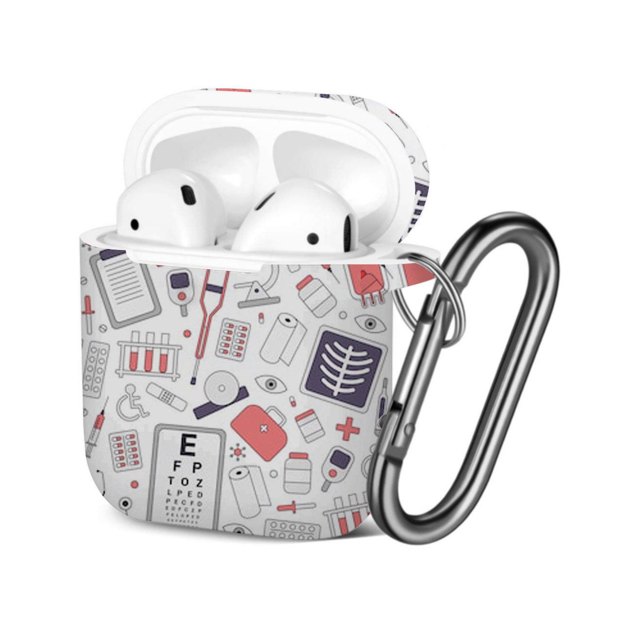AirPods Case ( 1st / 2nd Gen ), Medical Pharmaceutical Hospital Print Pattern, TPU Protection Cover with Keychain. AirPods Case ( 1st / 2nd Gen ), Medical Pharmaceutical Hospital Print Pattern, TPU Protection Cover with Keychain.