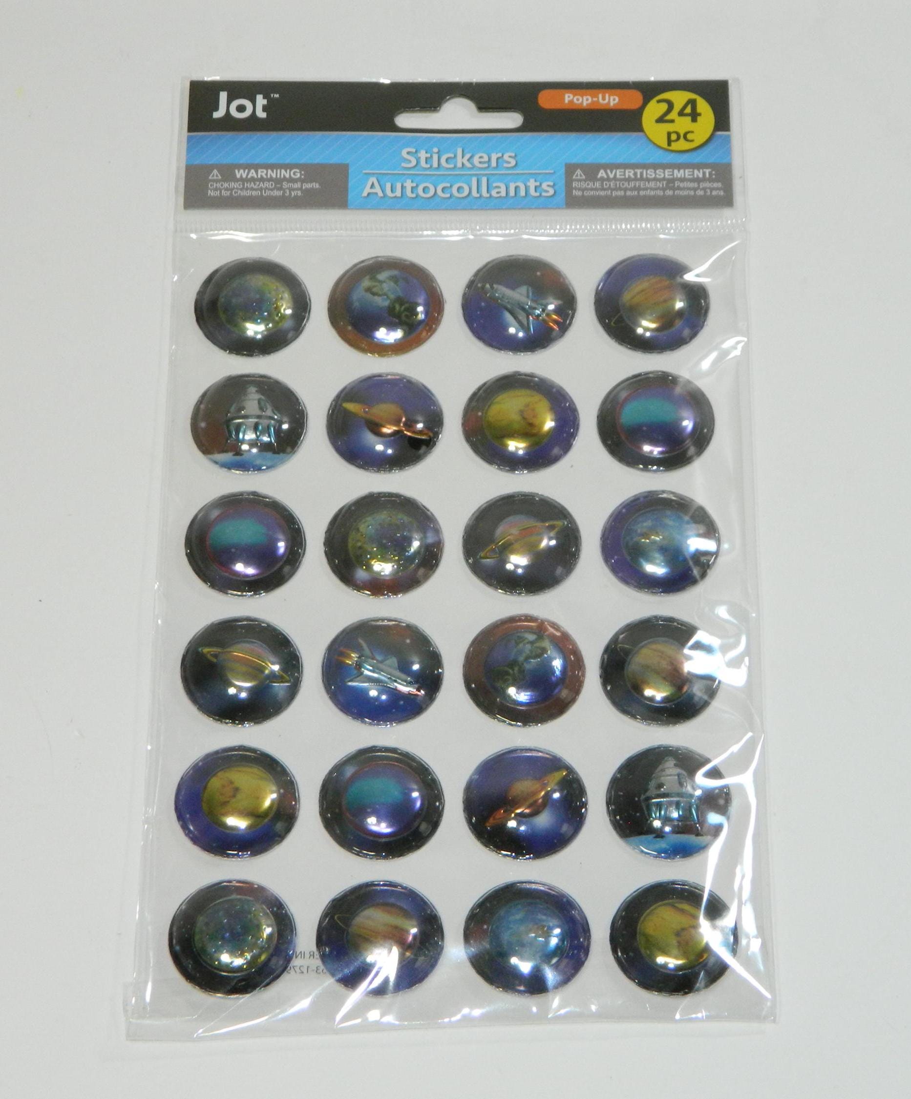 24 Circle Pop-up Stickers by JOT (u-pick From 3 Different Themes) - Etsy