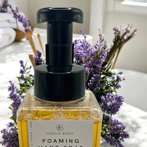Handcrafted Foaming Hand Soap, Moisturizing Hand Wash, Gentle Foaming Cleanser, Handmade Soap, Natural Formula,