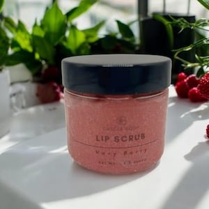 Moisturizing Lip Scrub, Organic Sugar Lip Scrub, Gentle Lip Exfoliator, Natural Lip Care, Smoother Lips, Lip Treatment