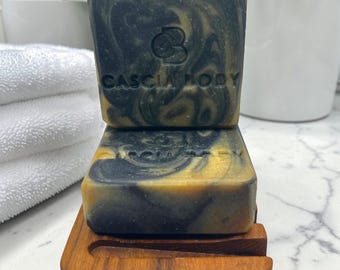 Charcoal Turmeric Facial Soap, oil-control cleansing bar, minimal ingredients