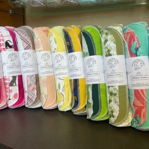 Reusable Paper Towels: Designer Set of 6, 12, 24, 48