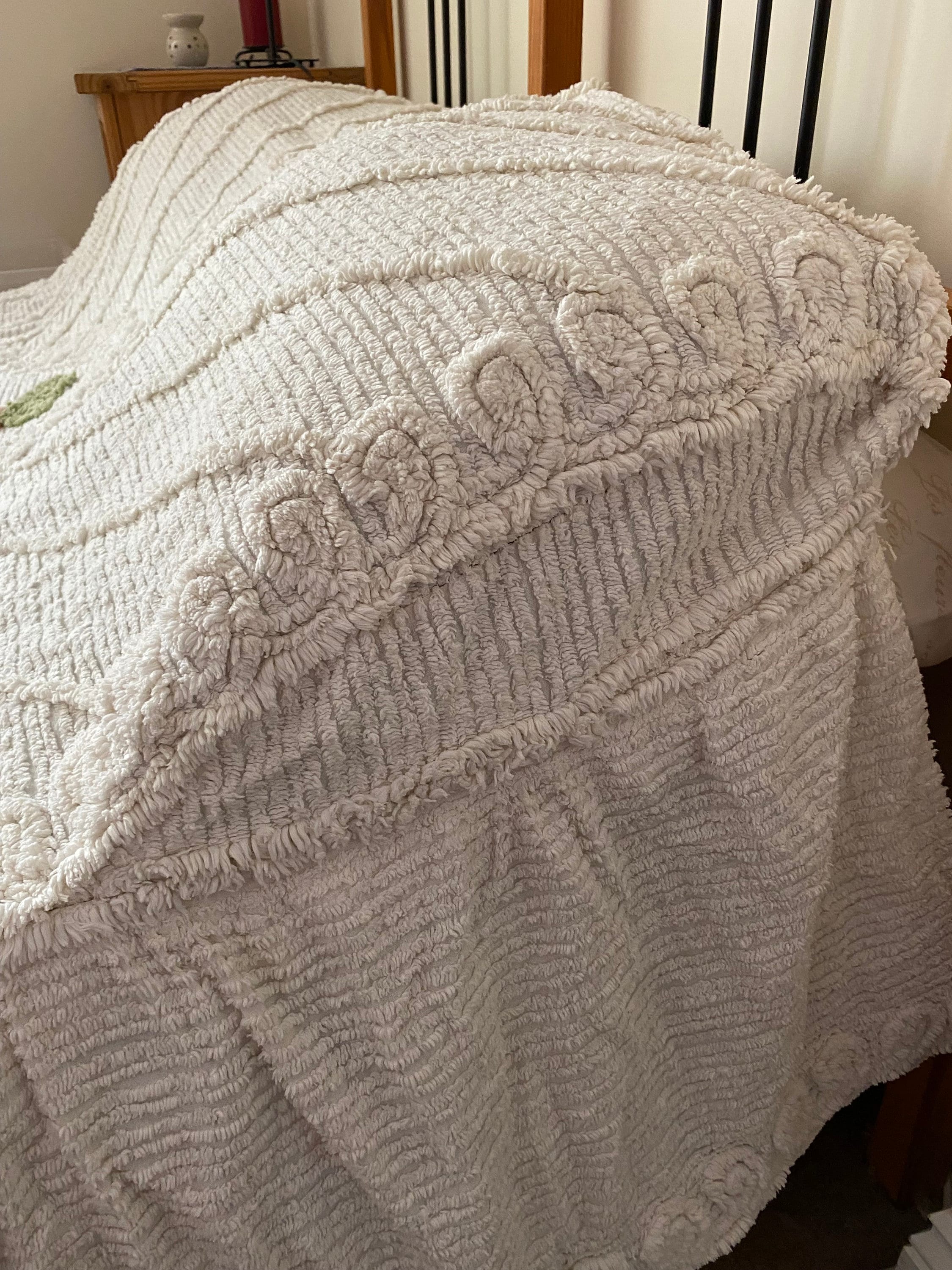 Candlewick Bedspread Double Etsy