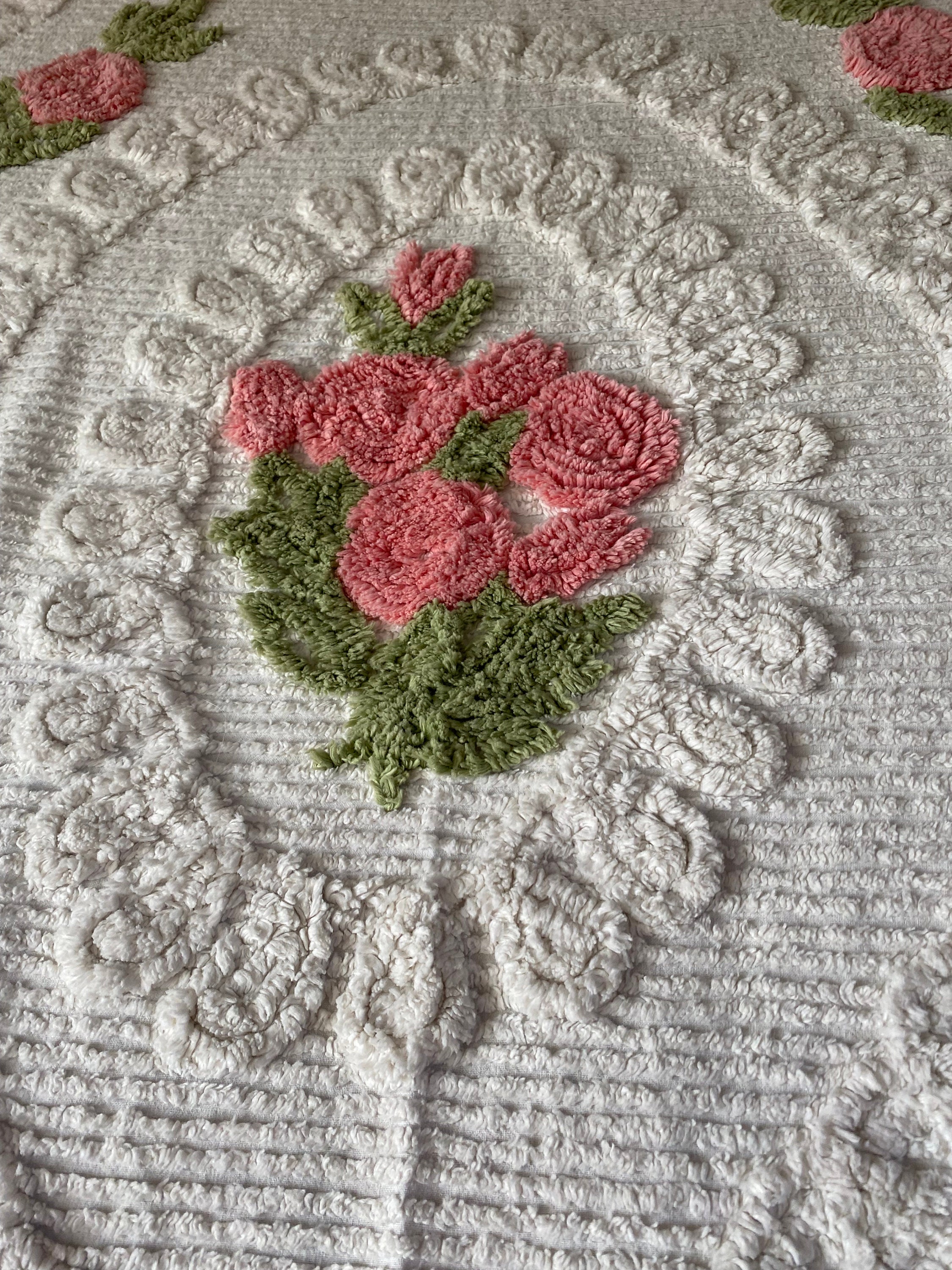 Candlewick Bedspread Double Etsy