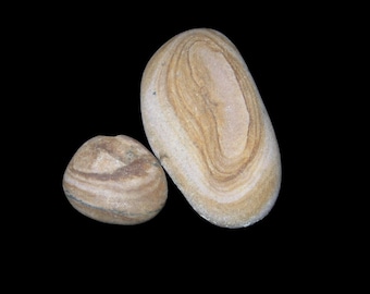 Naturligt polerad Wonderstone-ryolit från Black Rock-öknen - Set om 2