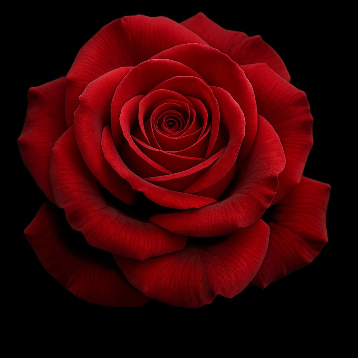 3D Red Rose Print | Elegant Floral Wall Art (digital Download) - Etsy