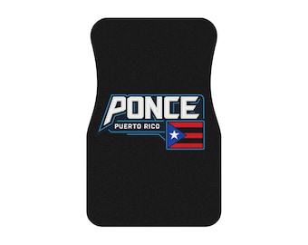 Alfombrillas para coche con el logotipo de la bandera de Ponce, Puerto Rico