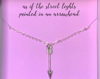 Cornelia Street Arrowhead Necklace / Silver Chain / Silver Arrow Charm / Gift for Lover