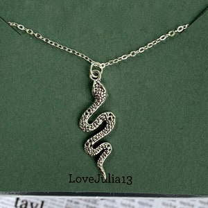 Delicate Snake Chain Necklace / Gold or Silver Available / Silver Chain / Gold Chain / Reptile / Concert Jewelry