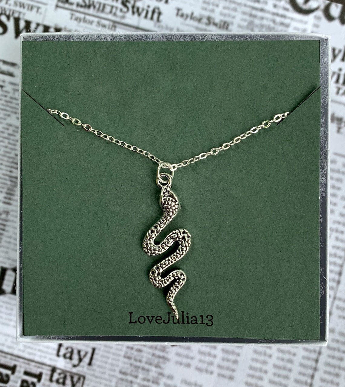 Taylor swift snake best sale necklace