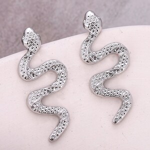 Delicate Snake Earrings // Choice of Silver or Gold // Post Earrings // Concert Jewelry // Eras Tour