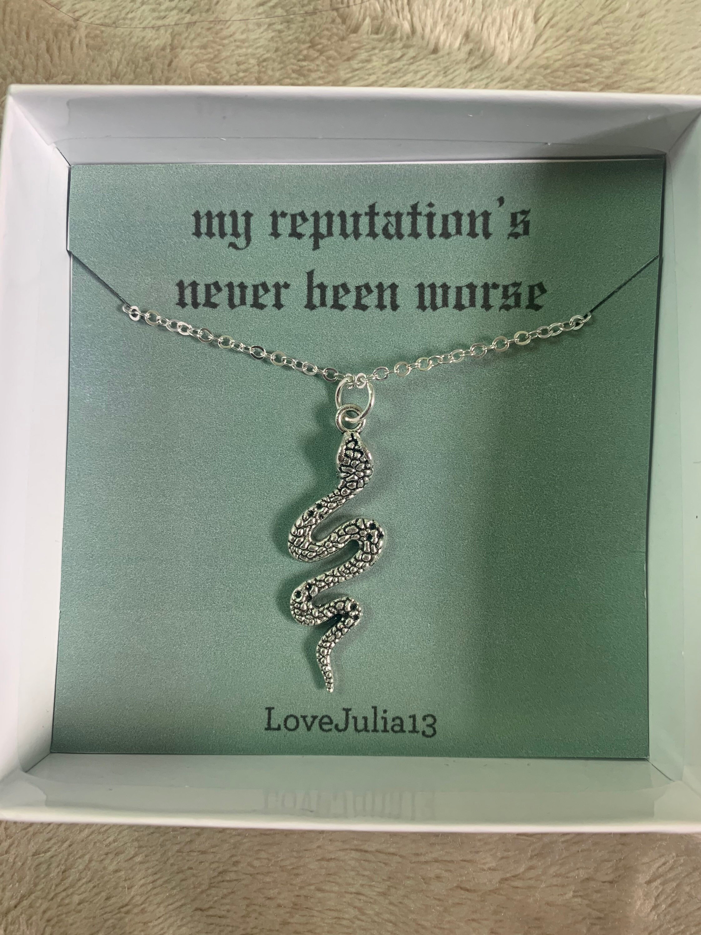 Taylor Swift Reputation Inspired Snake 