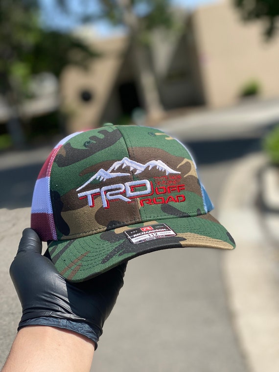 TRD USA Flag USA Trucker Mesh Camo 