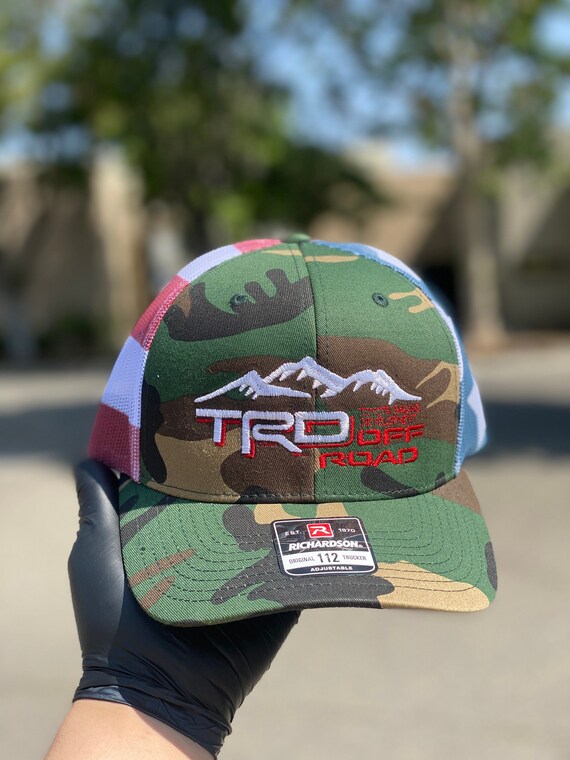 TRD USA Flag USA Trucker Mesh Camo 