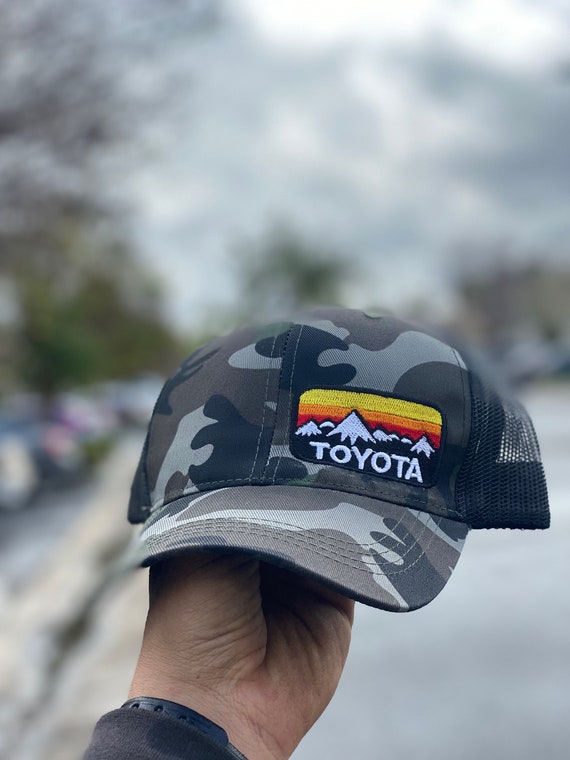 Toyota Camo Curved Trucker Snapback Hat 