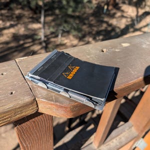 Stainless Steel Backer for Rhodia #13 Notepad