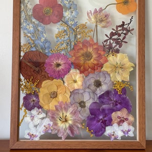 Pressed flower frame resin art