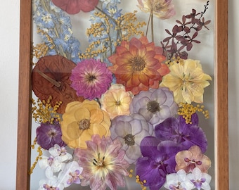 Bridal bouquet preservation DEPOSIT | preserved wedding flowers | Wedding Flower preservation | Sunshine Coast | pressed flower frame |
