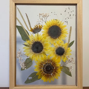 How to press a sunflower Pressed flowers Printable Ebook Sunflower pressing Tutorial DIY sunflower art sunflower decor image 9